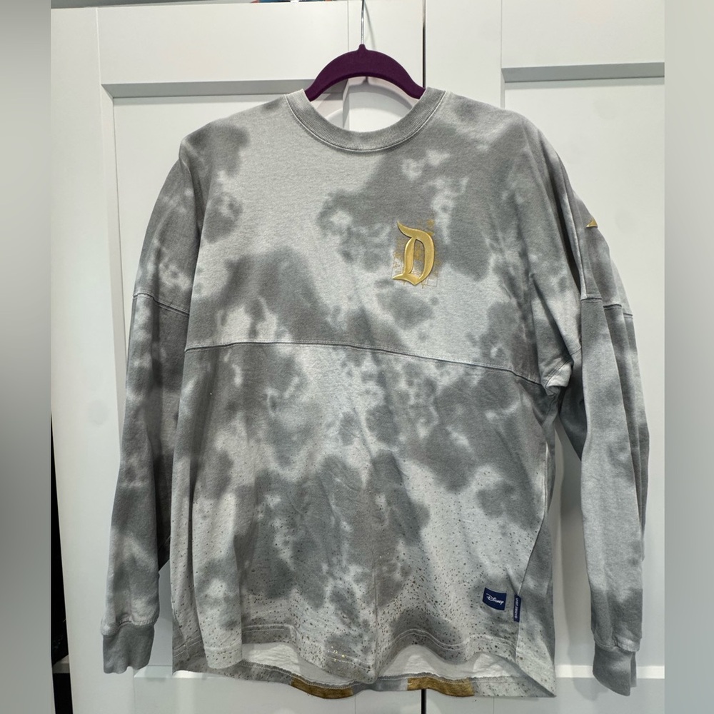 Disneyland Grey & White Spirit Jersey — Disneyland Resort Pullover — Size M